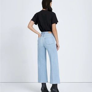Ultra High Rise Cropped Jo Wide Leg Jeans in Wild Fleur